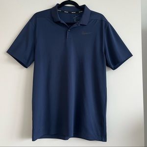 Navy Nike Golf Dri-fit polo